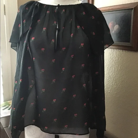 Wildfox HOST PICK! Bethany ruffle floral blouse - Picture 2 of 8